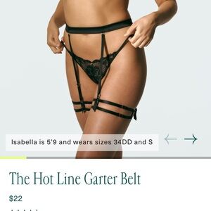 SYRN The Hot Line Garter Belt